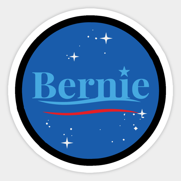 BERNIE SANDERS NASA 2020 Sticker by DEWArt